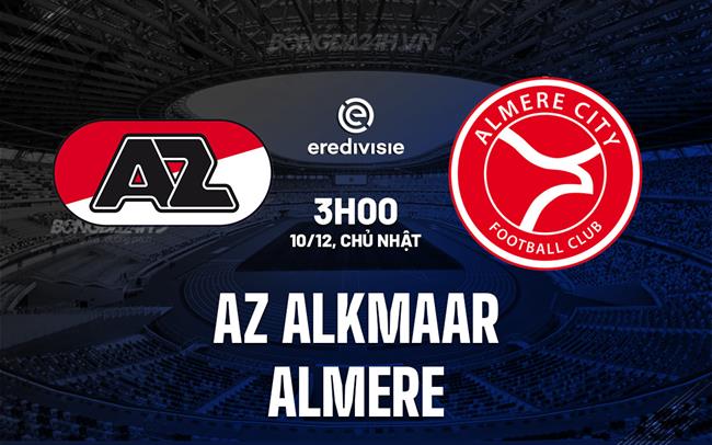 Nhận định AZ Alkmaar vs Almere 3h00 ngày 10/12 (VĐQG Hà Lan 2023/24)