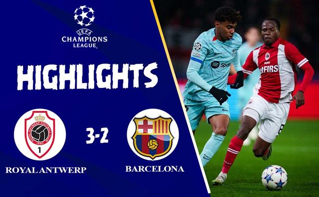 Video cup C1 Royal Antwerp vs Barcelona rang sang nay 14/12