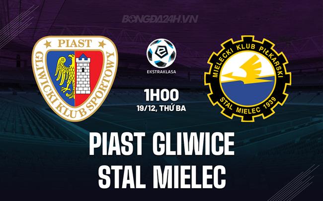 Nhận định Piast Gliwice vs Stal Mielec 01h00 ngày 19/12 (VĐQG Ba Lan 2023/24)