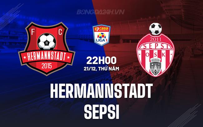 Nhận định Hermannstadt vs Sepsi 22h00 ngày 21/12 (VĐQG Romania 2023/24)