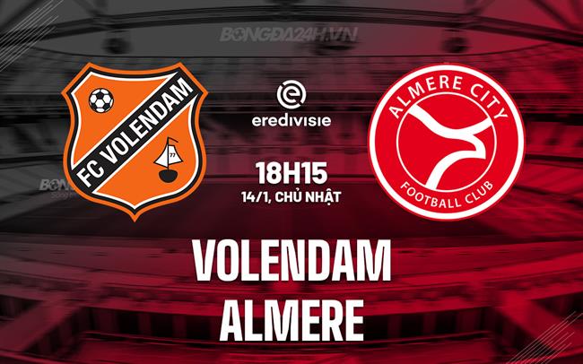 Nhận định Volendam vs Almere 18h15 ngày 14/1 (VĐQG Hà Lan 2023/24)