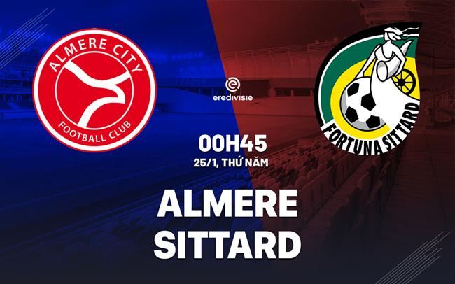 Nhận định Almere vs Fortuna Sittard 0h45 ngày 25/1 (VĐQG Hà Lan 2023/24)