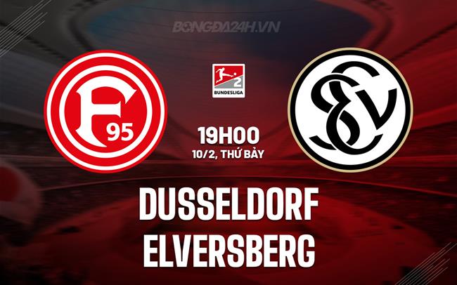 Nhận định Dusseldorf vs Elversberg 19h00 ngày 10/2 (Hạng 2 Đức 2023/24)