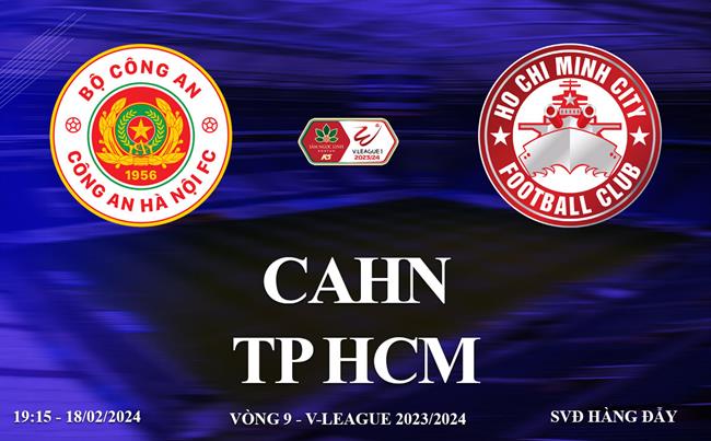 CAHN vs TP HCM link xem trực tiếp VTV5 V-League hôm nay 18/2/2024