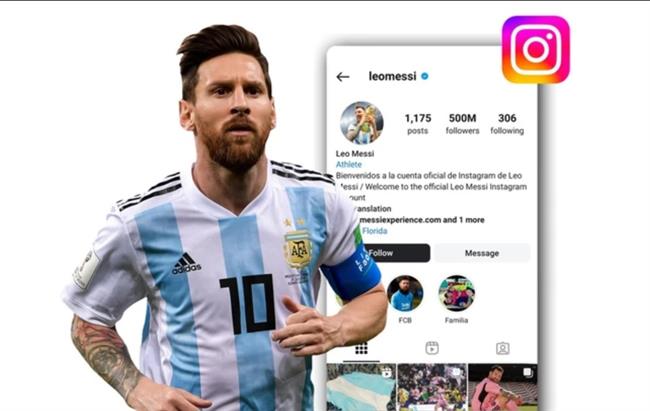 Messi phá vỡ thế độc tôn của Ronaldo trên Instagram