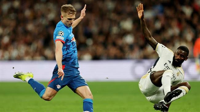 Real hoa 1-1 truoc Leipzig tren san nha o luot ve vong 1/8 C1 mua nay