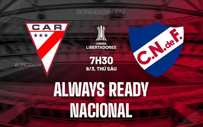 Nhận định Always Ready vs Nacional Montevideo 7h30 ngày 8/3 (Copa Libertadores 2024)