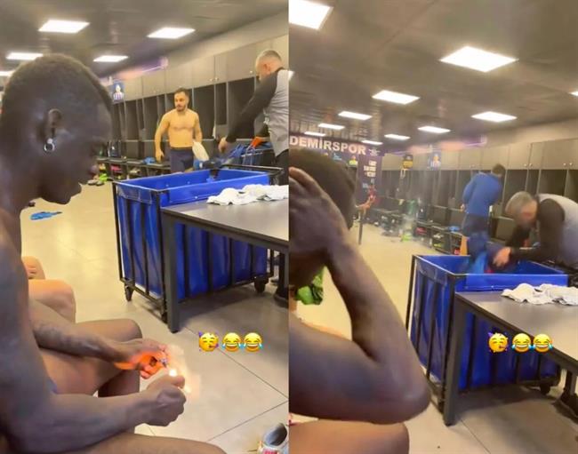 VIDEO: Balotelli đốt pháo trong phòng thay đồ trêu đồng đội