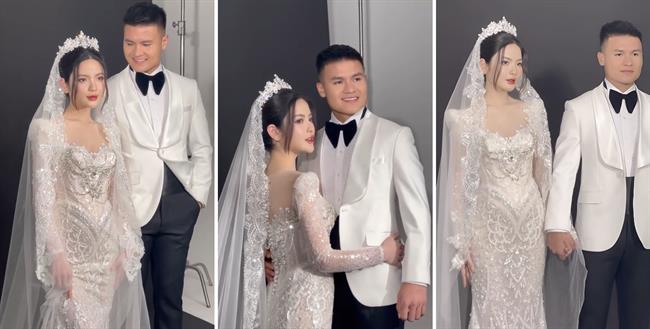 Quang Hải đắm đuối ngắm cô dâu Chu Thanh Huyền