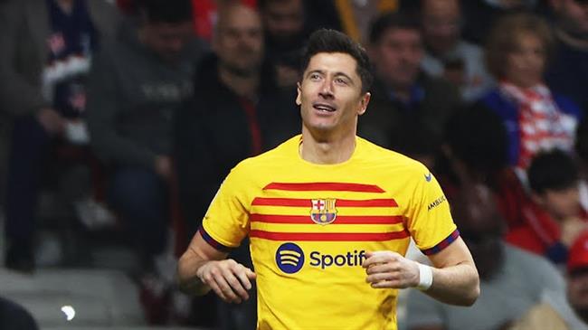 Robert Lewandowski ghi bàn trước Atletico Madrid Robert Lewandowski ghi ban truoc Atletico Madrid