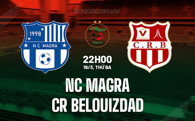 Nhận định Bóng đá NC Magra Vs CR Belouizdad VĐQG Algeria