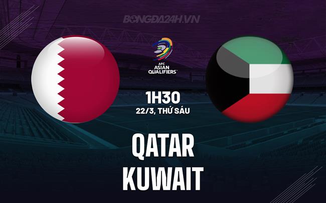 Nhận định bóng đá Qatar vs Kuwait 1h30 ngày 22/3 (Vòng loại World Cup 2026)