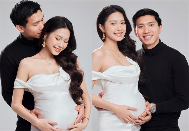 Văn Hậu cùng vợ Doãn Hải My khoe săn rồng vàng thành công