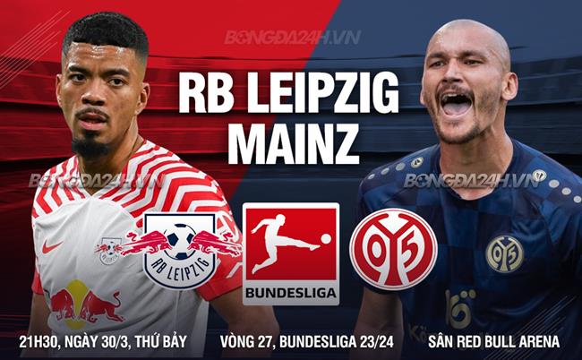 Nhận định bóng đá Leipzig vs Mainz 21h30 ngày 30/3 (Bundesliga 2023/24)