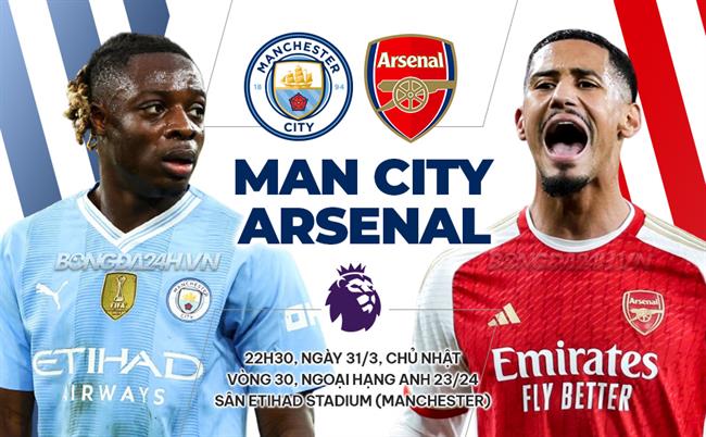 Nhận định Man City vs Arsenal (22h30 ngày 31/3): “Pháo thủ” lên đẳng cấp
