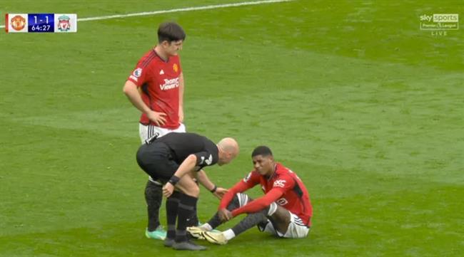 Marcus Rashford dính chấn thương sau trận hòa Liverpool