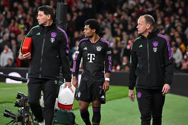 Serge Gnabry chấn thương sau trận hòa trước Arsenal 1