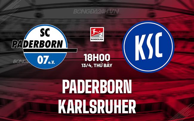 Nhận định Paderborn vs Karlsruher 18h00 ngày 13/4 (Hạng 2 Đức 2023/24)