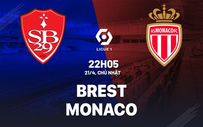 Nhận định bóng đá Brest vs Monaco 22h05 ngày 21/4 (Ligue 1 2023/24)