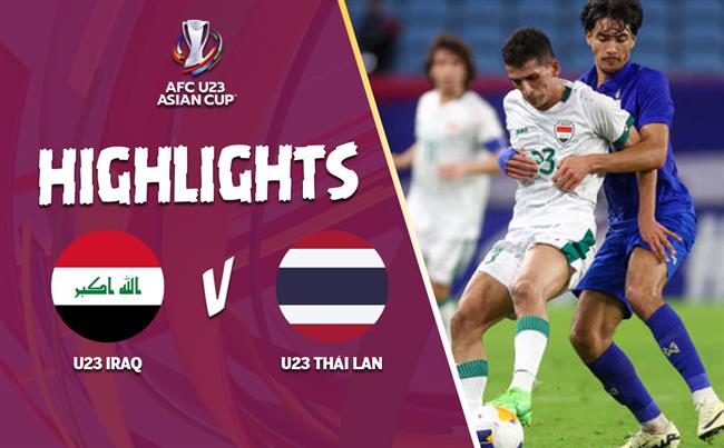 Highlights U23 Iraq - U23 Thái Lan | Sức mạnh voi chiến | Bảng C U23 châu Á 2024