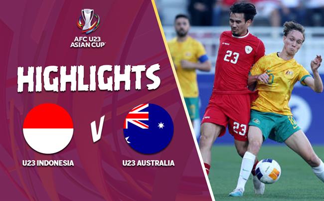 Video tổng hợp: U23 Indonesia - U23 Australia (Bảng A U23 châu Á 2024)