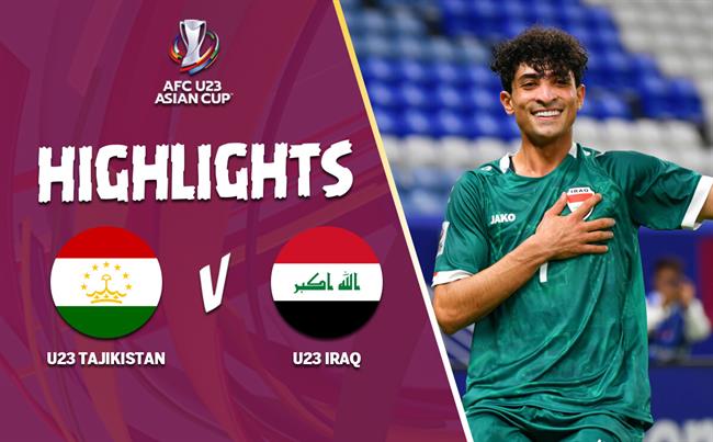 Video tổng hợp: U23 Tajikistan - U23 Iraq (Bảng C U23 châu Á 2024)