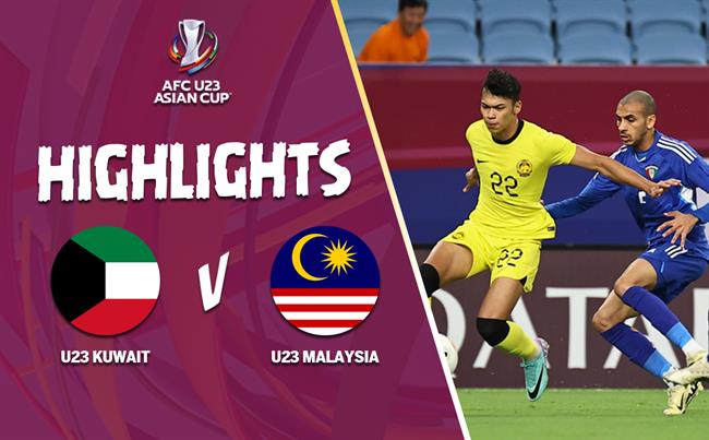 Video tổng hợp: U23 Kuwait - U23 Malaysia (Bảng D U23 châu Á 2024)