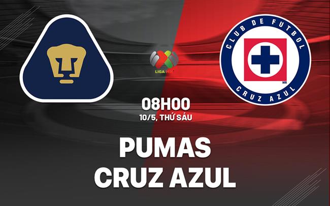 Nhận định bóng đá Pumas vs Cruz Azul 8h00 ngày 10/5 (VĐQG Mexico 2023/24)