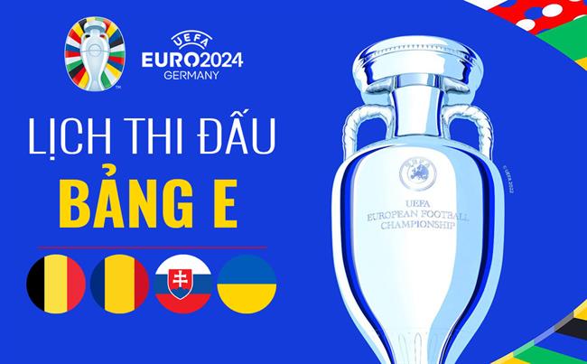 Lich thi dau Euro 2024 bang E