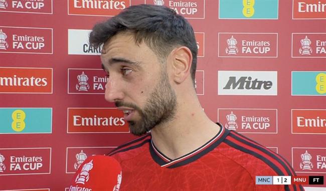 Bruno Fernandes bật khóc sau chức vô địch FA Cup cùng MU