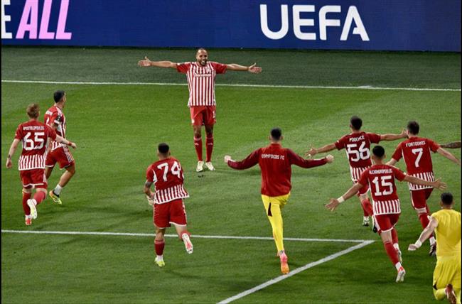 Ayoub El Kaabi giúp Olympiakos vô địch Cúp C3 mùa giải năm nay Ayoub El Kaabi giup Olympiakos vo dich Cup C3 mua giai nam nay