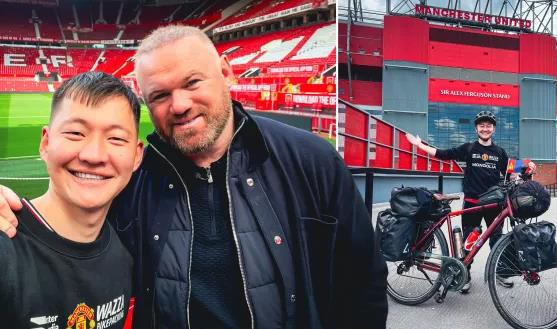 Fan MU đạp xe qua 17 quốc gia để gặp Wayne Rooney