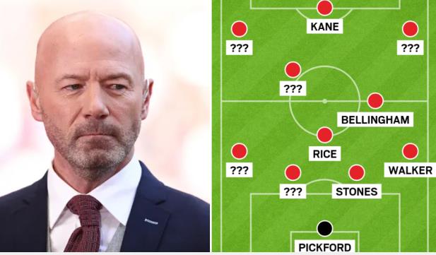 Alan Shearer chọn đội hình chính cho tuyển Anh tại Euro 2024