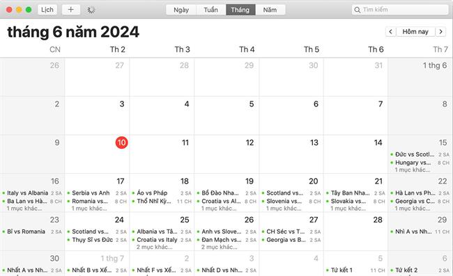 Cách đồng bộ lịch thi đấu Euro 2024 vào điện thoại máy tính 8