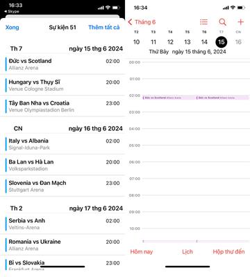 Cách đồng bộ lịch thi đấu Euro 2024 vào điện thoại máy tính 1