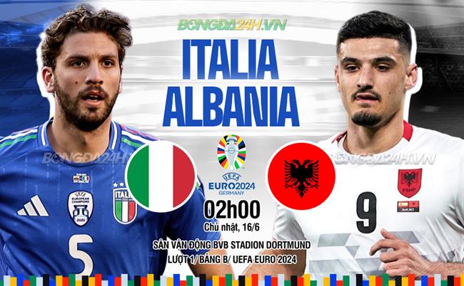 Nhà ĐKVĐ Italia thắng ngược an toàn trong trận khai màn Euro 2024