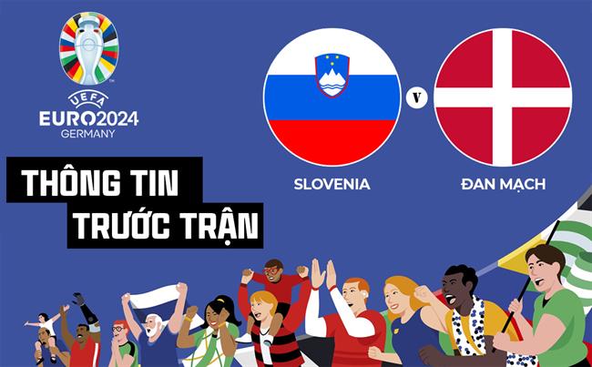 Thông tin trước trận đấu Slovenia vs Đan Mạch (Bảng C Euro 2024) ngày 16/6