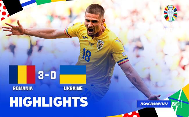 Highlights Romania - Ukraine | Những phát đại bác không tưởng | Bảng E Euro 2024