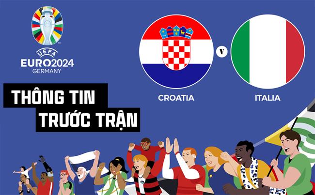 Thông tin trước trận đấu Croatia vs Italia (Bảng B Euro 2024) ngày 25/6