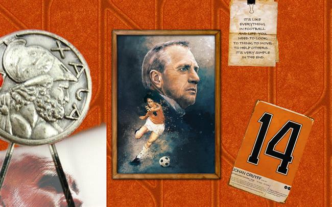 Tờ giấy dán tường gói lấy thế giới quan đi trước thời đại của Johan Cruyff