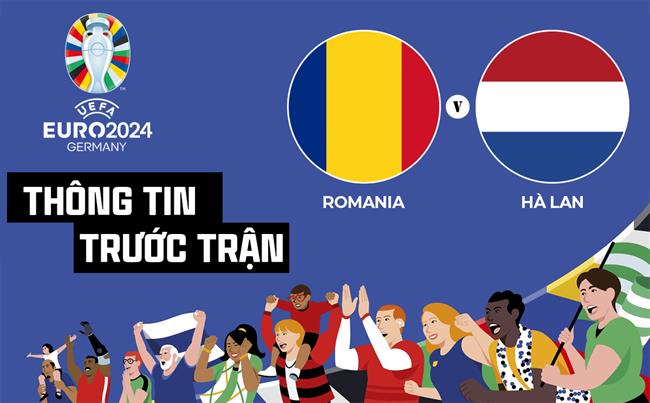 Thông tin trước trận đấu Romania vs Hà Lan (Vòng 1/8 Euro 2024) ngày 2/7