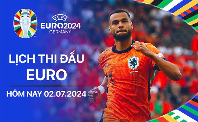 Lịch thi đấu Euro hôm nay 2/7/2024 Lich thi dau Euro hom nay 2/7/2024