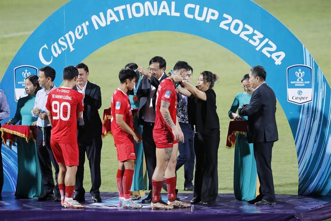 The Cong Viettel nhan giai hang ba Cup quoc gia 2023/24