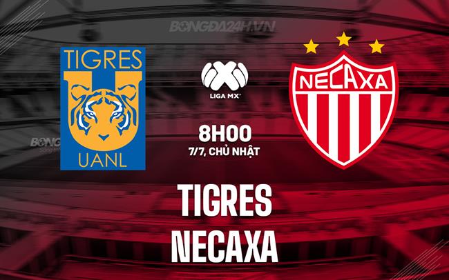 Nhận định - dự đoán Tigres vs Necaxa 8h00 ngày 7/7 (VĐQG Mexico 2024)