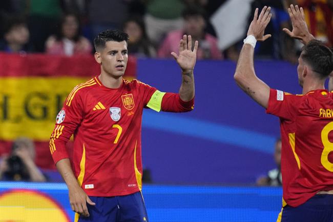 Alvaro Morata cung TBN vao ban ket Euro 2024
