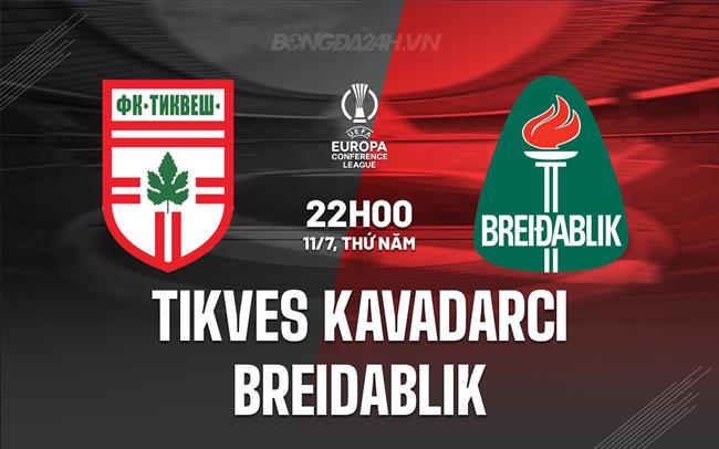 Nhận định Tikves Kavadarci vs Breidablik 1h30 ngày 12/7 (Conference League 2023/24)