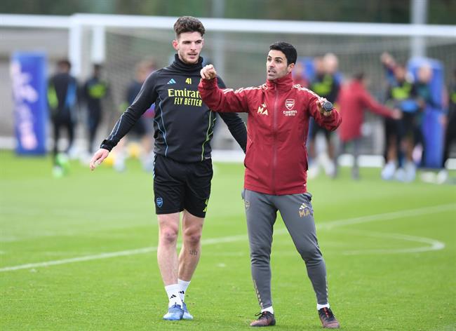 Mikel Arteta chúc Declan Rice may mắn trước trận đấu Tây Ban Nha 1 Mikel Arteta chúc Declan Rice may mắn trước trận đấu Tây Ban Nha 1