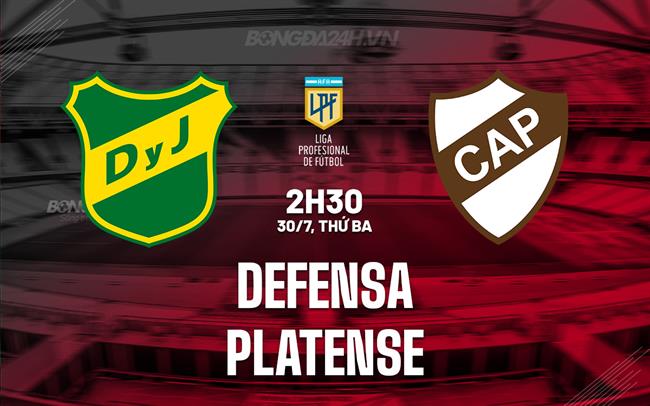 Nhận định Defensa vs Platense 2h30 ngày 30/7 (VĐQG Argentina 2024)
