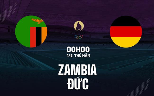 Nhận định bóng đá nữ Zambia vs nữ Đức 0h00 ngày 1/8 (Olympic 2024)