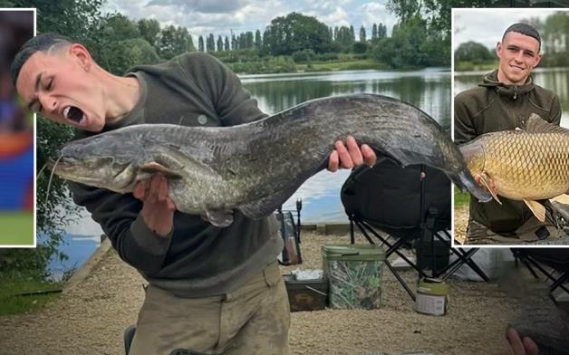 Phil Foden khoe chiến tích câu được cá khủng